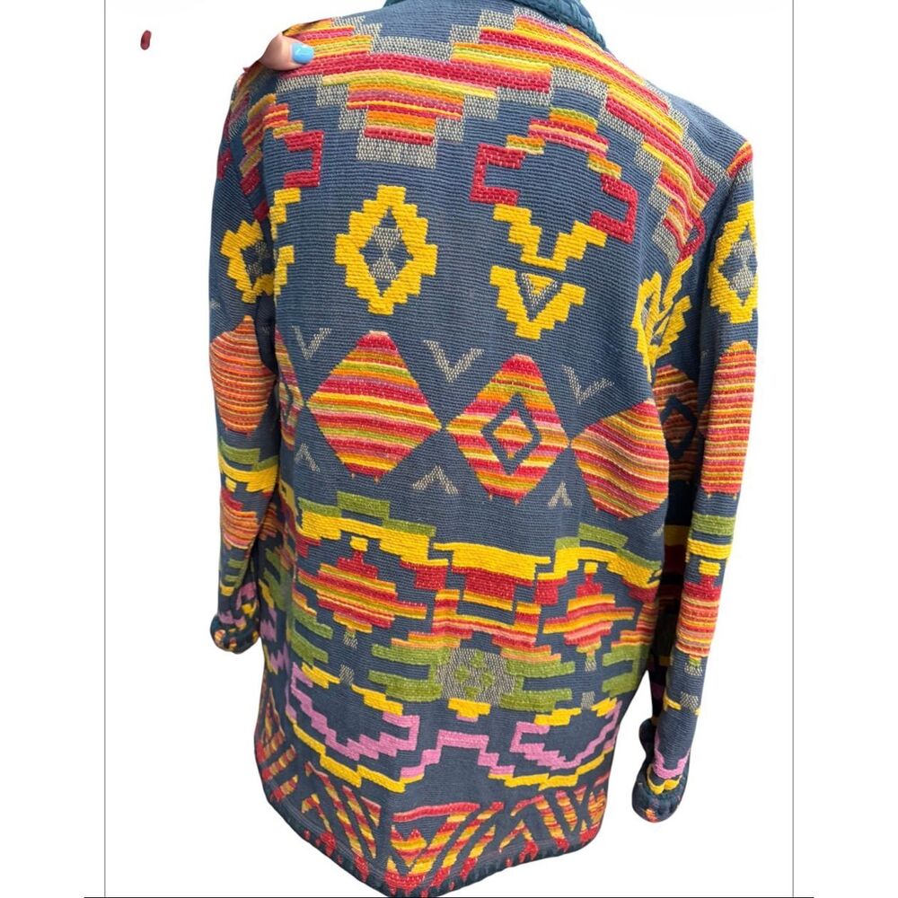 Cedar Canyon Southwest Native Blanket Style Jacket Women’s Small - Picture 5 of 10